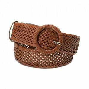 INC Woven Braid Belt with Wrapped Buckle Size S